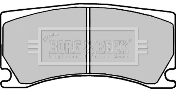 BORG & BECK Комплект тормозных колодок, дисковый тормоз BBP2327